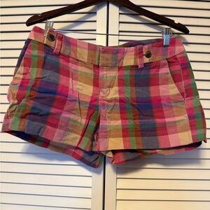 Banana Republic Colorful Plaid Women's Shorts - 6